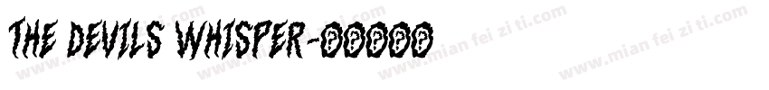 The Devils Whisper字体转换